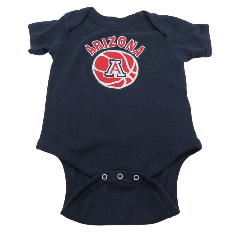 NCAA Arizona Wildcats Basketball Baby 18M Blue Red Bodysuit One Piece Collegiate